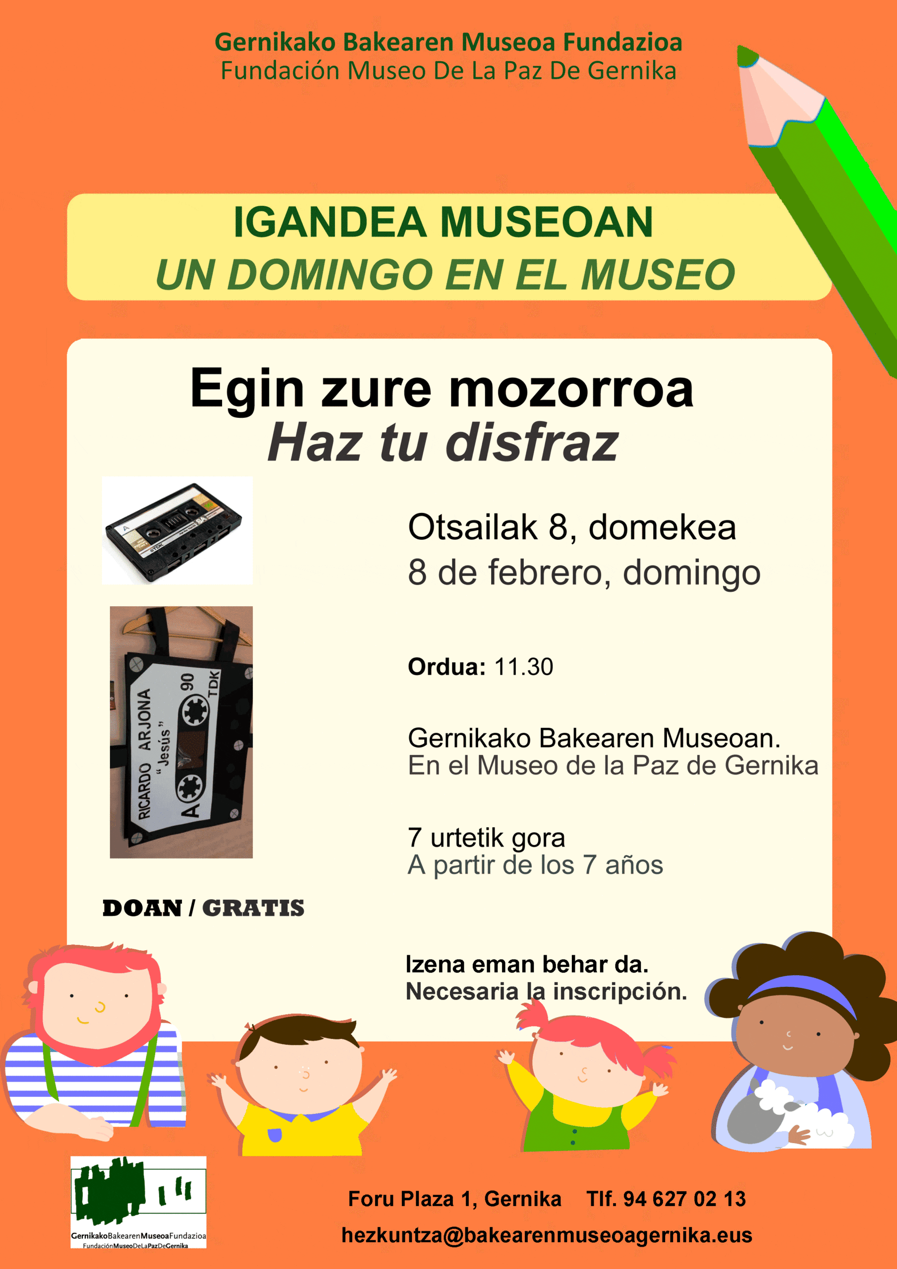 cartel actividad en familia 8 de febrero de 2026